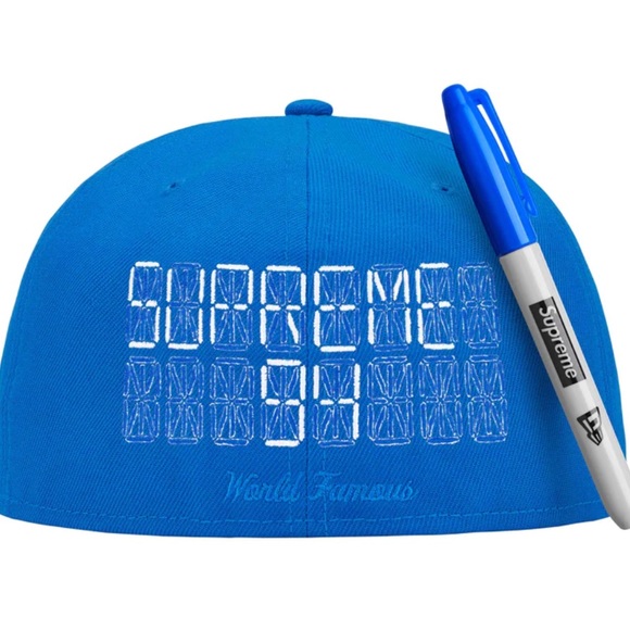 Supreme x Sharpie Box Logo New Era Fitted Cap • SS24 • 5 Colors • Week 5 - Picture 7 of 10